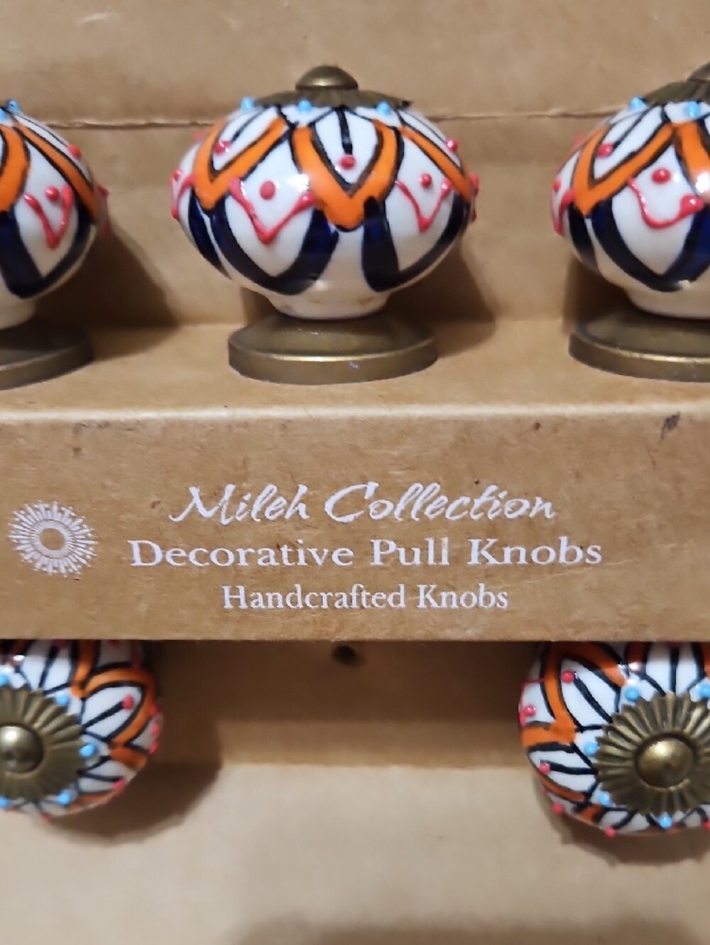 Mileh Collection Handcrafted Decorative Pull Knobs 5 Knobs - Picture 3 of 6